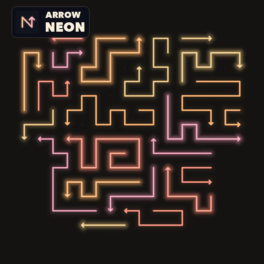 Actual Japan puzzle: glowing arrows form a sushi silhouette